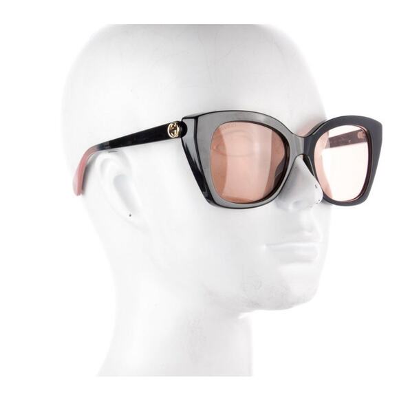 Authentic Gucci RARE Sunglasses Black Pink GG0912S 55 19 145 Oversized With Case - Picture 1 of 14